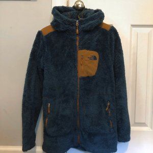The North Face teddy jacket - Teal color